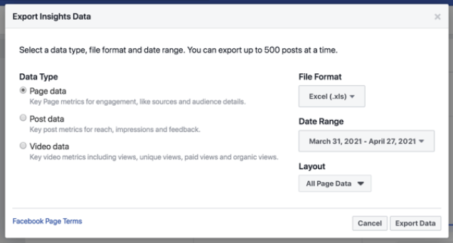 facebook-export-insights-data